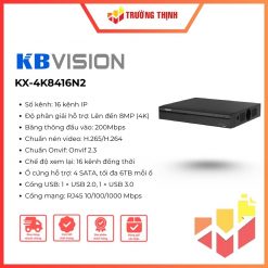 Đầu ghi IP KBVISION KX-4K8416N2