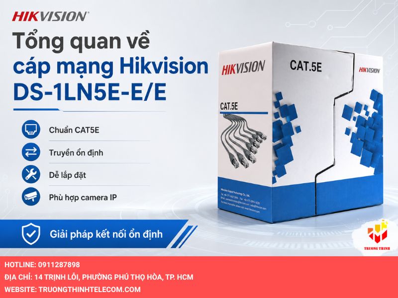 Tổng quan về cáp mạng Hikvision DS-1LN5E-E/E