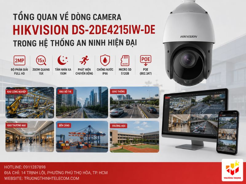 Tổng quan về dòng Camera Hikvision DS-2DE4215IW-DE trong hệ thống an ninh hiện đại