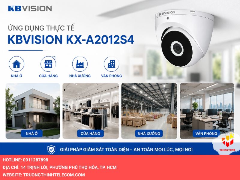 Ứng dụng thực tế của Camera Kbvision KX-A2012S4