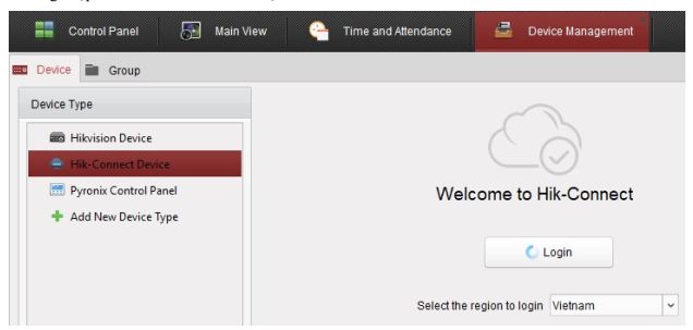 Giao diện Hik-Connect