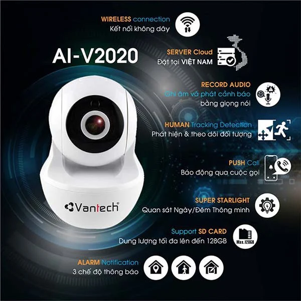 Ưu điểm camera Vantech