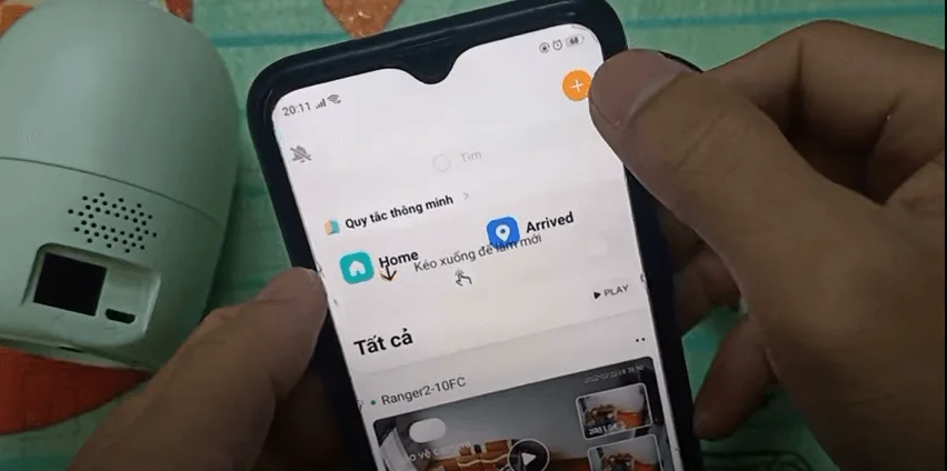 Kết nối thiết bị với camera Imou