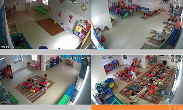 Lắp camera ở phòng ngủ của nhà trẻ
