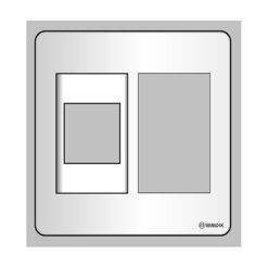 Mặt nhựa chứa 1 MCCB kiểu A và 3 module SC3X/A