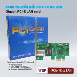 Card PCIe 1x ra LAN