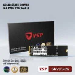 Ổ cứng SSD VSP M.2 PCIe Gen3x4 NVMe SNV1/512G