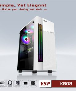 Case KB08 Trắng Gaming (ATX)