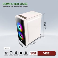 Case VSP V212 Trắng (mATX)