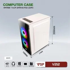 Case VSP V212 Trắng (mATX)