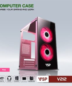 Case VSP V212 Hồng (mATX)