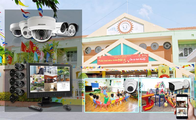 Lắp đặt camera quan cho trường mầm non Định kỳ bảo dưỡng và kiểm tra camera cho trường mầm non