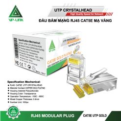 Đầu RJ45 VP-Link CAT5E Gold