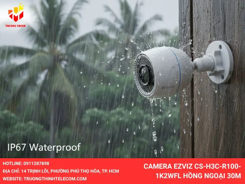 Camera CS-H3C-R100-1K2WFL chống nước đạt chuẩn IP67