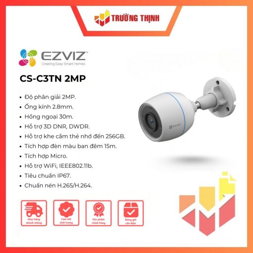 Camera IP ngoài trời 2MP Ezviz C3TN 1080P Full Color