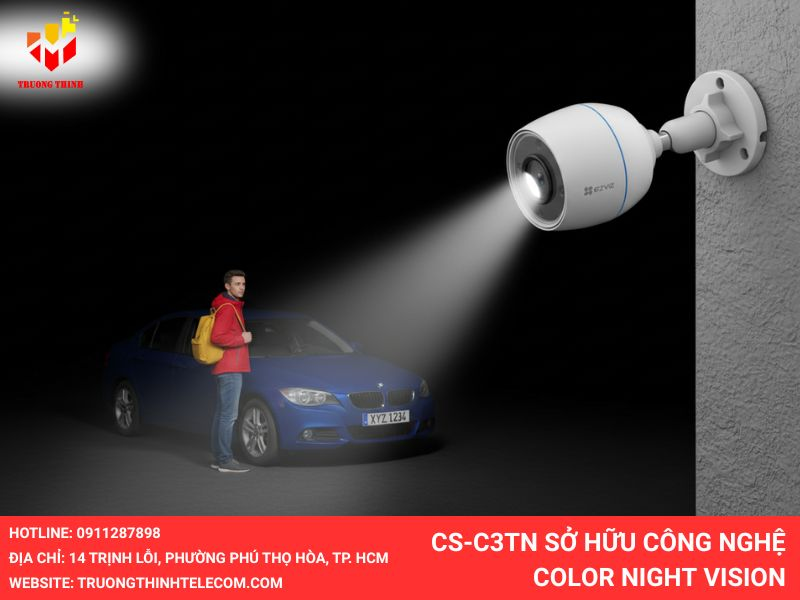 CS-C3TN sở hữu công nghệ Color Night Vision