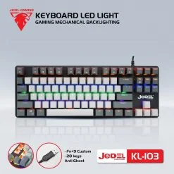 Phím Cơ JEDEL KL-103 Xám Đen