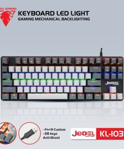 Phím Cơ JEDEL KL-103 Xám Đen