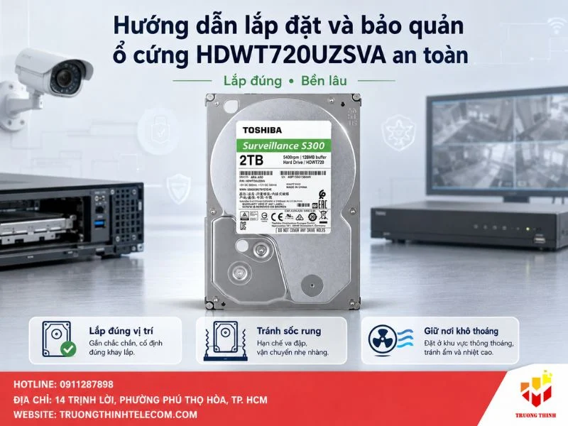 Hướng dẫn lắp đặt và bảo quản ổ cứng HDWT720UZSVA an toàn