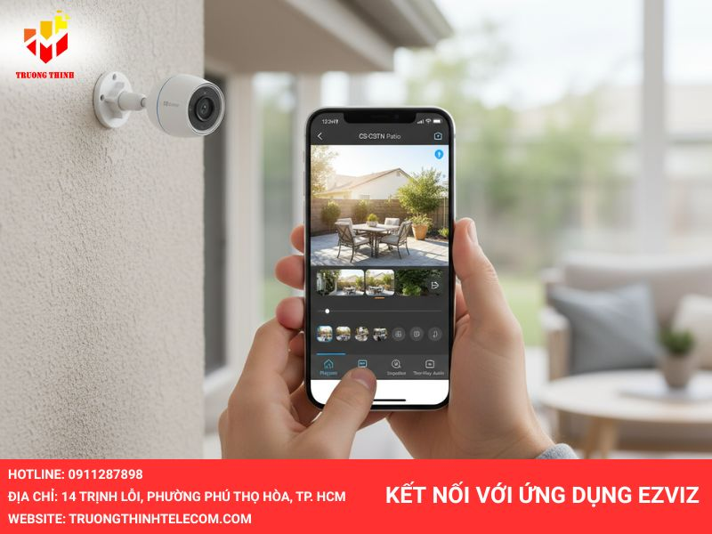 Kết nối với ứng dụng Ezviz