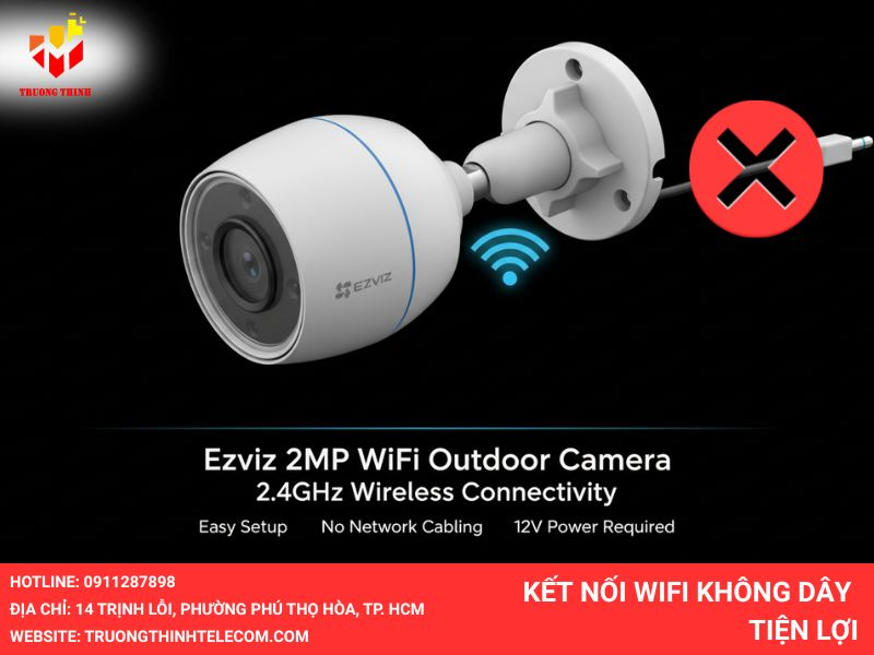 Kết nối WiFi không dây tiện lợi