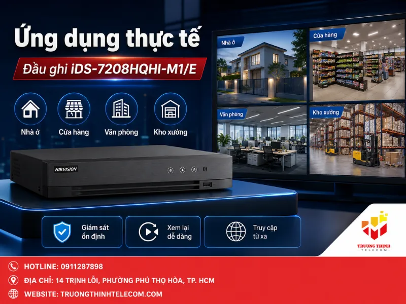 Ứng dụng thực tế của đầu ghi iDS-7208HQHI-M1/E trong đời sống