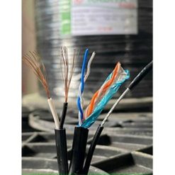 CÁP ĐIỆN THOẠI 4 LÕI 1 TIM LIỀN NGUỒN DẦU BẠC CHỐNG NHIỄU GIA CƯỜNG CUỘN 300 MÉT KADITA