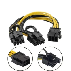 Cáp Nguồn 6PIN Male - 2 Đầu 8PIN(6+2) Male