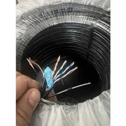 CÁP MẠNG CAT 5 FTP LIỀN NGUỒN CÓ DÂY NEO FTP + 2C+ DÂY NEO KADITA