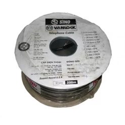 Dây điện thoại 8 line Sino (đen) (TLD 1/0.5mm*4P/DE) (m)