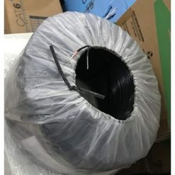 DÂY ĐIỆN THOẠI NGOÀI TRỜI DROPWIRE ĐEN 2X(7X0.18)CU+(7X0.33)ST KADITA 300 mét/cuộn.