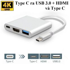 Cáp Chuyển Type-C ra HDMI/USB 3.0/Type-C
