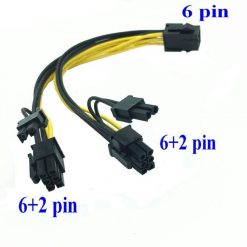Cáp Nguồn 6PIN - 2 Đầu 8PIN(6+2)