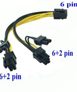 Cáp Nguồn 6PIN - 2 Đầu 8PIN(6+2)