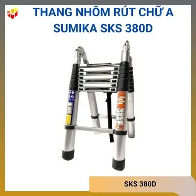 Thang nhôm rút chữ A Sumika SKS 380D