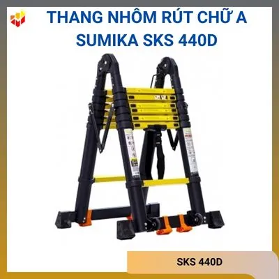 Thang nhôm rút chữ A Sumika SKS 440D