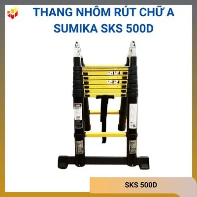 Thang nhôm rút chữ A Sumika SKS 500D
