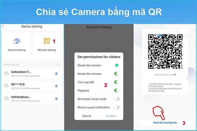 Chia sẻ camera Yoosee bằng mã QR Chia sẻ camera Yoosee bằng mã QR