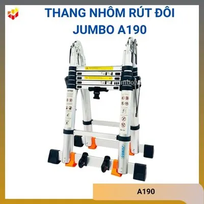 Thang nhôm rút đôi Jumbo A190