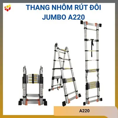 Thang nhôm rút đôi Jumbo A220