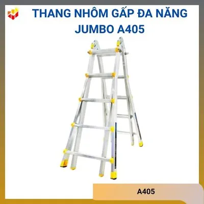 Thang nhôm gấp đa năng Jumbo A405