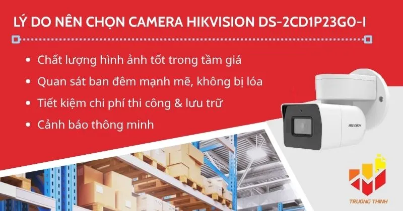 Lý do nên chọn HIKVISION DS-2CD1P23G0-I