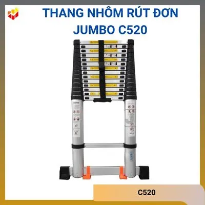 Thang nhôm rút đơn Jumbo C520