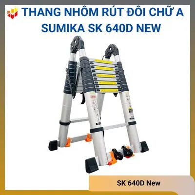 Thang nhôm rút đôi chữ A Sumika SK 640D New