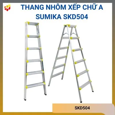 Thang nhôm xếp chữ A Sumika SKD504