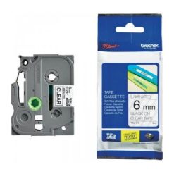 Nhãn in Brother TZe-111 Tape Black on Clear