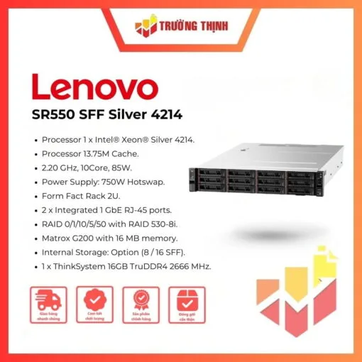 Lenovo SR550 SFF Silver 4214