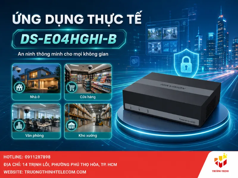 Ứng dụng thực tế của đầu ghi DS-E04HGHI-B trong đời sống