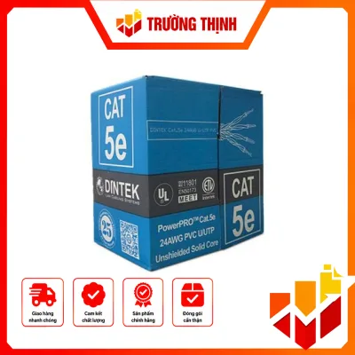 Cáp mạng Dintek CAT.5E UTP (1101-03029, 305 mét/thùng)