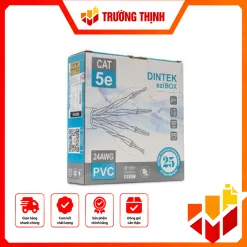 Cáp mạng Dintek CAT.5E UTP (1101-03040, 100 mét/thùng)